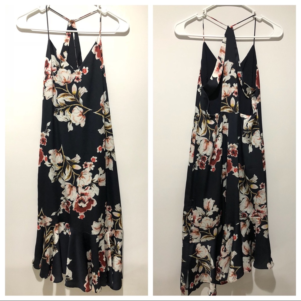 Zara floral midi dress XS